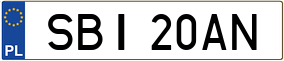 Truck License Plate